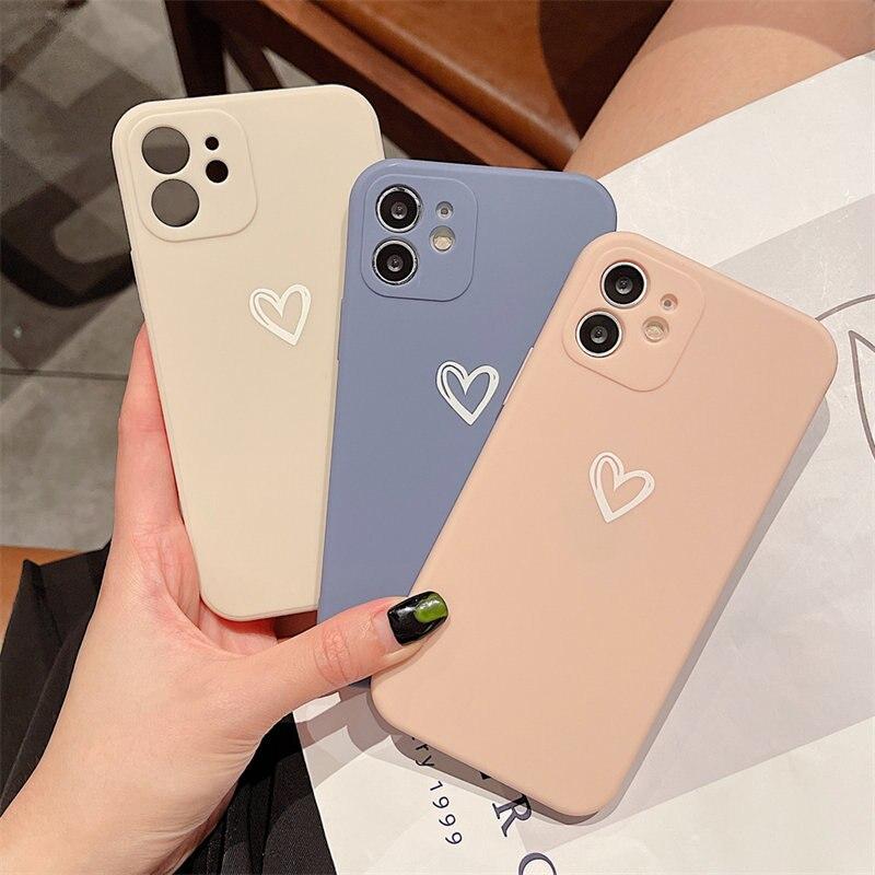 Shockproof Soft Love Heart iPhone Case