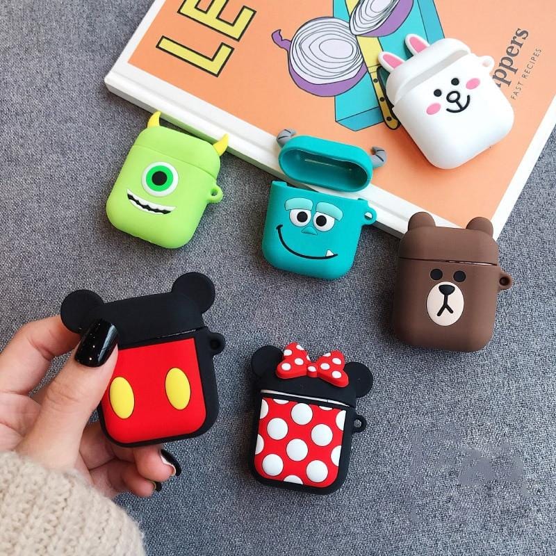 Vogueen Cartoon Character Apple Airpods Case