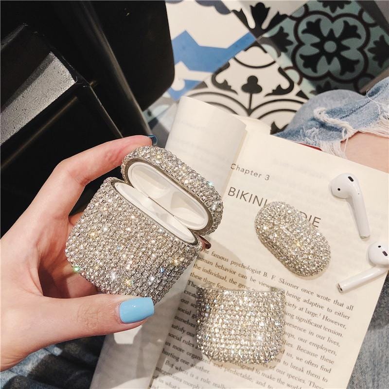 Diamonds Hard Shell Apple Airpods Case – Vogueen - Main Image
