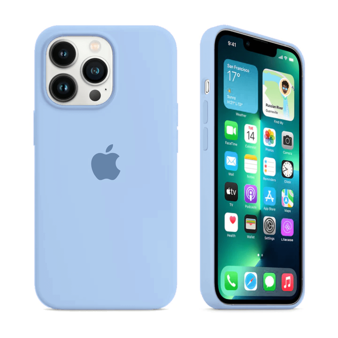 iPhone Silicone Case (Sky Blue) Vogueen Premium iPhone Cases